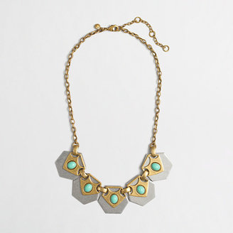 J.Crew Factory Factory geometric collage necklace