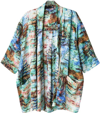 Choies Colorful Printing Kimono Coat