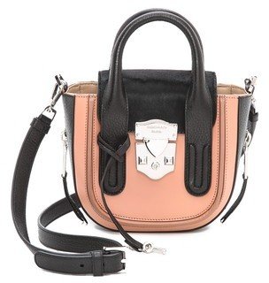 Rochas Leather & Haircalf Handbag