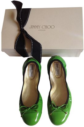 Jimmy Choo Green Patent leather Ballet flats