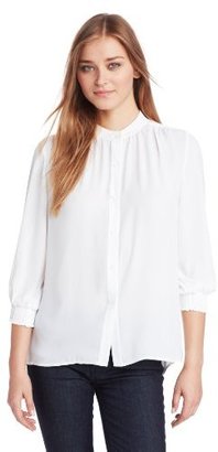 Chaus Women's Long Sleeve Button-Up Blouse