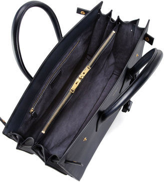 Saint Laurent Sac de Jour Large Carryall Bag, Dark Blue