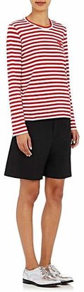 Comme des Garcons PLAY Women's Heart Striped Cotton T-Shirt - Red, White