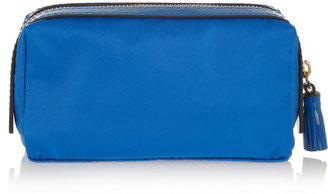 Anya Hindmarch Girlie Stuff patent leather-trimmed cosmetics case