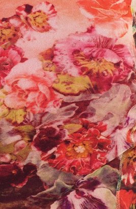 Jean Paul Gaultier Floral Print Ruffled Hem Skirt
