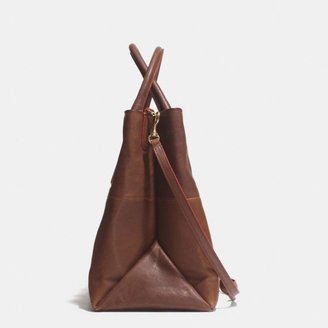 Coach Large Soft Borough Bag In Vachetta Leather
