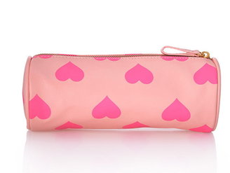 Forever 21 LOVE & BEAUTY Heart Print Cosmetic Bag