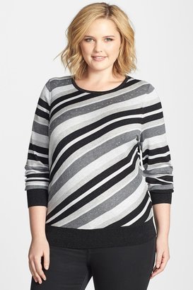 Sejour Stripe Sweater - Plus Size