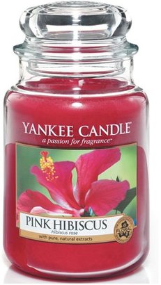 Yankee Candle Pink hibiscus large jar candle