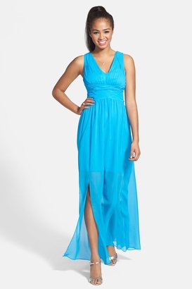 Adrianna Papell Hailey Hailey by Chiffon Gown with Short Dress