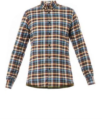 Bottega Veneta Check-print cotton-flannel shirt