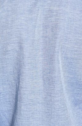 Theory 'Jugen.Rotuma' Mélange Linen Blend Sport Shirt