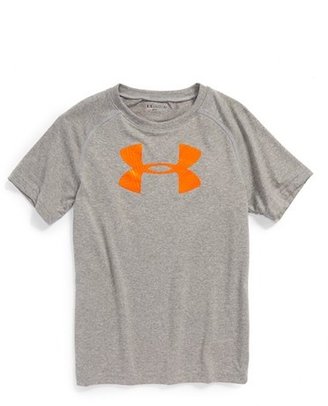 Under Armour 'Logo Favella' HeatGear® T-Shirt (Little Boys)