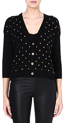 Juicy Couture Embellished cotton-blend cardigan