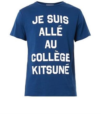 Kitsune MAISON Collège-print T-shirt