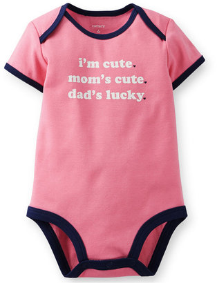 Carter's Baby Girls' Slogan Bodysuit