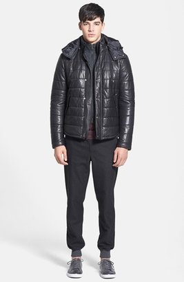 Vince Quilted Leather Puffer Coat