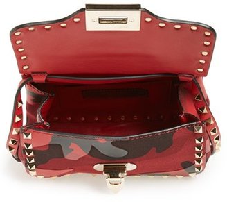 Valentino 'Rockstud Camo' Leather Crossbody Bag