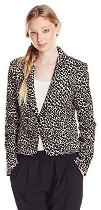 XOXO Juniors Leopard Single Button Jacket