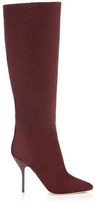 Jimmy Choo Drape  Suede Pull On Knee High Boots
