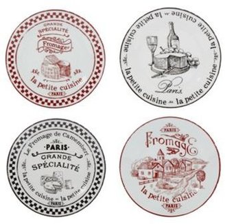 Debenhams Set of four porcelain cheese plates