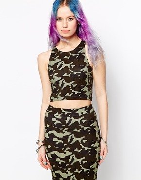 Illustrated People Camo Print Perry Top - Multi