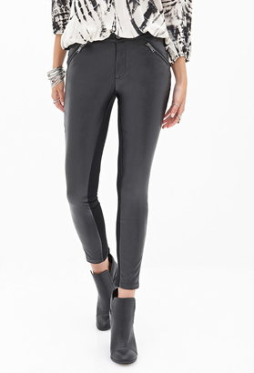 Forever 21 Faux Leather Moto Pants