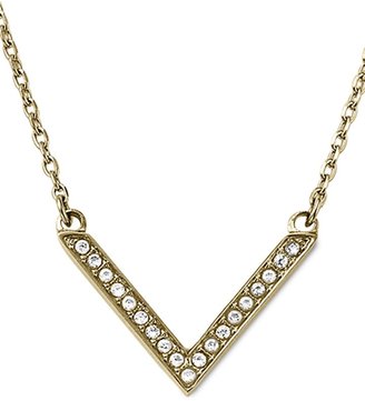 Michael Kors Brilliance Gold Arrow Pendant Necklace