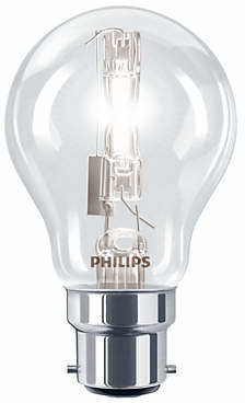 Philips 28W BC Halogen Classic Bulb, Clear