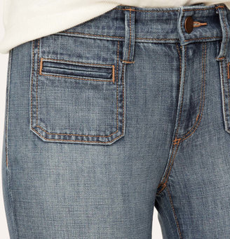 LOFT Tall Modern Beyond The 5 Pocket Jeans in Worn-In Blue