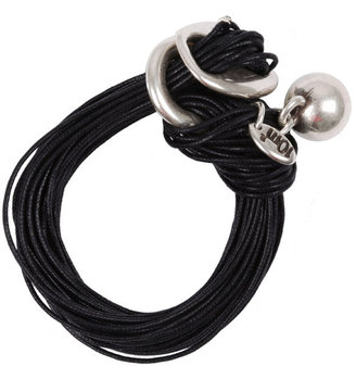 10m2 Black Multi Strand Single Ball Bracelet