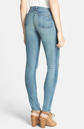 Rag & Bone Women's JEAN Skinny Stretch Jeans, Size 25 - Beige (Woodford)