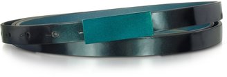 Jil Sander Double Thin Patent Leather Belt