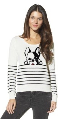 Xhilaration Junior's Puppy Sweater - Cream