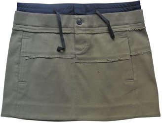 Marni Khaki Cotton Skirt
