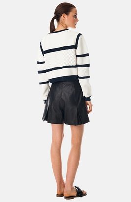 Tibi Sailor Stripe Crop Sweater