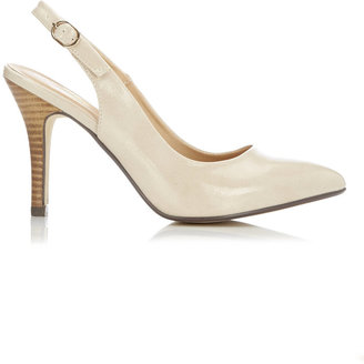 Wallis Nude Patent Pointed Slingback