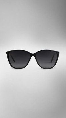 Burberry Check Wrapped Cat-Eye Sunglasses