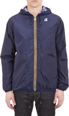 K-Way Paisley-Print Reversible Hooded Jacket