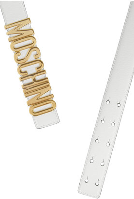Moschino Olivia leather and metal belt