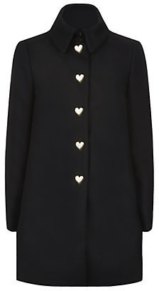 Love Moschino Heart Button Topcoat