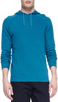 Vince Jersey-Flame Pullover Hoodie, Teal