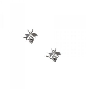 Oliver Bonas Silver Bee Stud Earrings