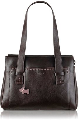 Radley Villiers med brown leather ztop tote handbag