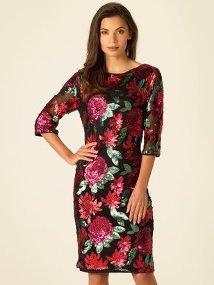 M&Co Sequin floral dress