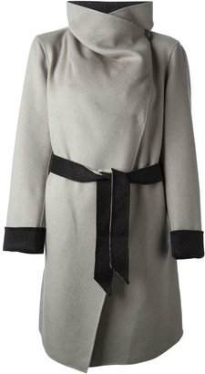 Armani Collezioni wrap style coat