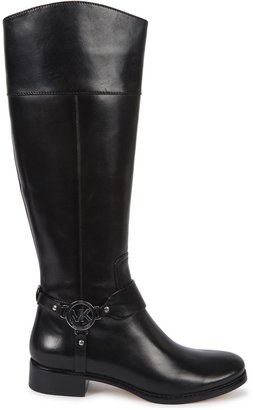 Michael Kors Black leather knee boots