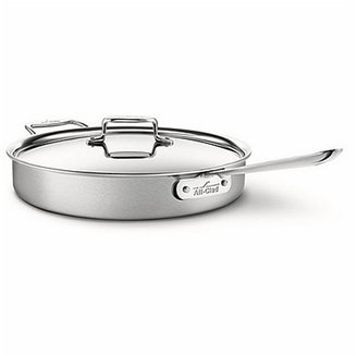 All-Clad d5 Brushed Stainless 6 Qt. Saut¿ Pan w/Lid