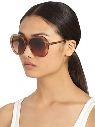 Bottega Veneta Round Oversized Sunglasses