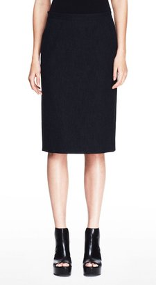 Theory Super Pencil Skirt in Jean Cotton